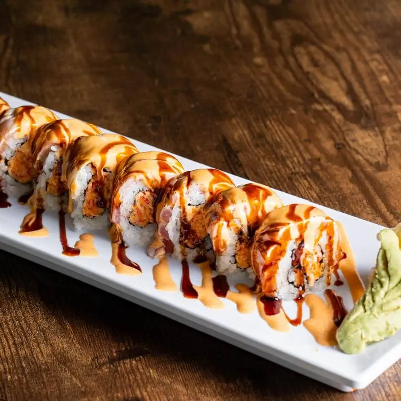 Assorted sushi rolls